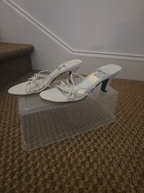 White Strappy Heeled Sandals